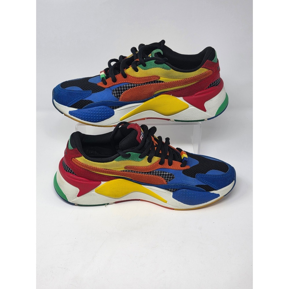 Puma RS-X3 Rubiks Cube Multi Color Mens Sneakers Size 9.5 373428-01